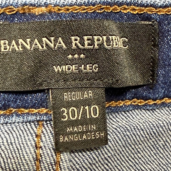 Banana Republic size 30/10 Women’s Blue Denim High Rise Wide Leg Jeans - Picture 5 of 6